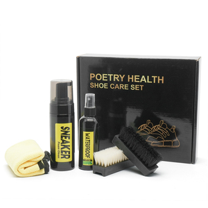 Nettoyant pour chaussures Cure-Solution <span class=keywords><strong>de</strong></span> nettoyage <span class=keywords><strong>de</strong></span> baskets 3.5oz avec brosse <span class=keywords><strong>de</strong></span> nettoyage <span class=keywords><strong>de</strong></span> chaussures et chiffon <span class=keywords><strong>de</strong></span> nettoyage en microfibre pour chaussures, baskets - Product Image 5