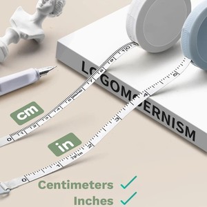 Cinta Métrica Flexible de 2 Metros con Doble Escala <span class=keywords><strong>para</strong></span> Medir el Cuerpo, Herramienta de Medición <span class=keywords><strong>para</strong></span> <span class=keywords><strong>Sastre</strong></span> y Manualidades, 60/79 Pulgadas - Product Image 5