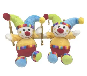 Voorraad Studded Slown Pop Voor Baby Spelen Clown Pluche Knuffel Cartoon Animatie Super Zachte Beveiliging Nodig