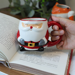 ถ้วยกาแฟชาและนมทำด้วยมือเซรามิกรูปแมวเหมียวตัวการ์ตูนแมวเหมียวตัวการ์ตูน - Product Image 3