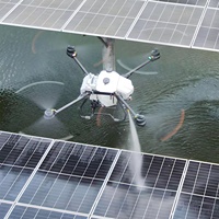 Drone de nettoyage de panneaux solaires centralisé haute pression et haute efficacité Easyfly CD15, télécommande, garantie 1 an