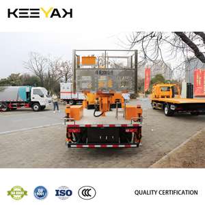 25 मीटर स्पष्ट बूट लिफ्ट फोटॉन 4x2 ट्रक घुड़सवार हवाई कार्य मंच 200 किलोग्राम हवाई कार्य वाहन - Product Image 2