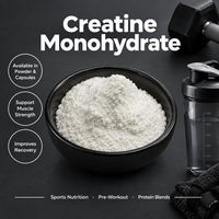 Créatine Monohydrate en Poudre en Gros Sans Arôme Additif Alimentaire 200 Mesh Matière Première Pure Créatine Monohydrate Micronisée en Poudre