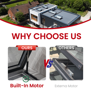 Fenêtre de toit à ouverture verticale à vérin hydraulique robuste, installation facile, étanche, puits de lumière électrique <span class=keywords><strong>intelligent</strong></span> - Product Image 2