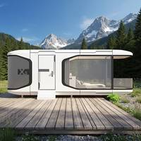 STAR CABIN X5 Maison Capsule Préfabriquée de Luxe Entièrement Meublée, Habitation Modulaire Intelligente Mobile pour Hôtel de Vacances