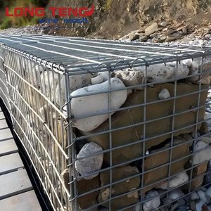 Low Carbon Black Wire Mesh Plain Weave <strong>Gabion</strong> Stainless <strong>Steel</strong> Mesh for Galvanized Retaining Wall Fence Cage - Product Image 3