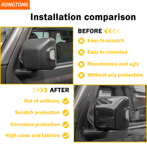 Phụ kiện ô tô chất lượng cao, ốp gương chiếu hậu bằng nhựa ABS có đèn, mạ carbon <span class=keywords><strong>chrome</strong></span> dành cho Jeep Wrangler JL 2018+ - Product Image 5