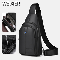 Nouvel Arrivage Sac Bandoulière Classique Tendance pour Homme, Design Multifonctionnel, en PU Imperméable, Fermeture Éclair, Résistant aux Rayures, pour Extérieur