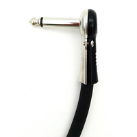 Câble de raccordement fin pour effets de guitare, cordon court à double angle de 90 degrés, idéal pour les concerts en direct et les tournées, commande en gros