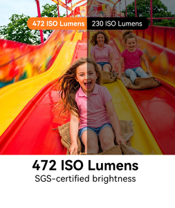 โปรเจคเตอร์พกพา OBE <span class=keywords><strong>Oray</strong></span> Go 400ISO Full HD โฮมเธียเตอร์ 1080P สมาร์ทมินิโปรเจคเตอร์ ระบบ VIDAA Geogle TV สำหรับโฮมซีเนม่า - Product Image 6