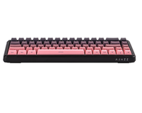 AJAZZ AK680 MAX 68% Keyboard mekanis, pasang atas hitam/merah muda dengan saklar magnetik Keyboard Gaming TKL untuk PC