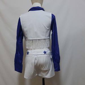 Pertemuan olahraga senam sekolah menengah Dallas <span class=keywords><strong>Cowgirl</strong></span> Cheerleader pakaian Cosplay CARR-039 - Product Image 4