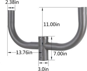 2 monteurs antidérapants de 3/8 pouces avec support Bullhorn pour éclairage de rue et de parking à LED Accessoires d'éclairage Compatibilité double éclairage - Product Image 6