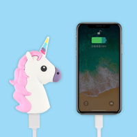 Batterie portable licorne 2600mah, cadeau d'entreprise personnalisé de haute qualité, capacité 10000mah, batterie d'alimentation