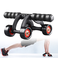 Roue abdominale pour femmes, équipement de gymnastique, d'étirement des muscles, 4 roues Abs, exercice