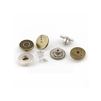 Promotion Custom Buttons Jacket Customized Fabric Flower Metal Snaps Jean Button