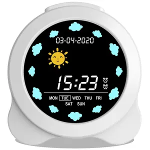 Minireloj digital de plástico para decoración de mesa, despertador, superventas