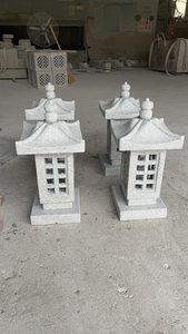 手工雕刻花岗岩日本禅园寺塔天然石灯 - Product Image 4