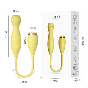 Laile Cute Cat AV <span class=keywords><strong>Vibrator</strong></span> USB Wiederauf lad bares Mini-Sexspielzeug 10-Gang <span class=keywords><strong>Dual</strong></span>-Head Interner externer <span class=keywords><strong>Dual</strong></span> <span class=keywords><strong>Shock</strong></span> Geräuscharm Leicht gewicht - Product Image 6