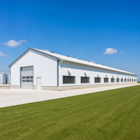 Bâtiment Agricole Préfabriqué en Acier, Hangar d'Élevage, Abri pour Animaux, Équipement d'Élevage, Bâtiment de Stockage