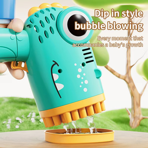 Pistola de Burbujas Manual de Dinosaurio con Cuarenta Agujeros, Juguete para Fiestas y Bodas al Aire Libre (Sin Líquido para Burbujas) - Product Image 3