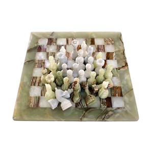 Juego de Ajedrez de Mármol Ónix Verde, Juego de Mesa Más Vendido con Piezas Elegantes, Juego Atemporal para el Hogar o la Oficina - Product Image 2