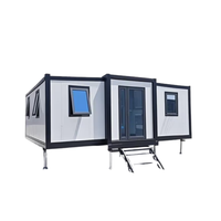 Maison préfabriquée moderne pliable de 20 pieds ou 40 pieds, portable, 3 chambres, extensible, modulaire, pour salon ou école