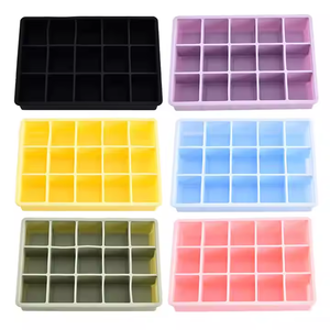 Nouveau couvercle en silicone pour bac à glaçons en gel de 15 cubes, anti-odeur, anti-bactérien, pour la conservation des glaçons frais, bac à glaçons carré - Product Image 5