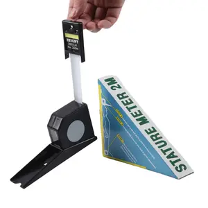 Retractable 2m 2.2m <span class=keywords><strong>Stature</strong></span> <span class=keywords><strong>Meter</strong></span> Height Measuring Tape Wall Mounted Tape Measure - Product Image 1