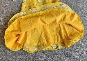 Summer Children Kids Girls Korean Yellow Color Casual <b>Dresses</b> With Jewelry and Bow-knot Decorated - Product Image 5