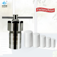 Réacteur autoclave de synthèse hydrothermale en acier inoxydable de laboratoire avec chambre en PTFE 25ml 50ml 100ml 150ml 200ml 250ml 300ml 500ml