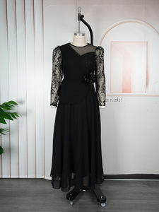 Abito da Sera Ricamato in Pizzo Africano <span class=keywords><strong>Taglie</strong></span> Forti Stile Europeo-Americano per <span class=keywords><strong>Donna</strong></span> - Product Image 6