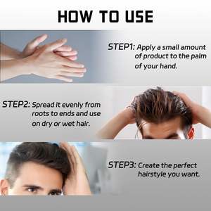 Cire coiffante forte tenue 24h 100g, cire coiffante pour hommes, marque privée, extrait de plantes, haute qualité - Product Image 6