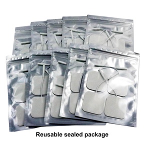 אלקטרודת TENS/EMS רב פעמית דביקה עצמית 5x5 סמ\\\"ר היפואלרגנית להקלה על כאבים עבור מכשיר גירוי שרירים ופיזיותרפיה - Product Image 5