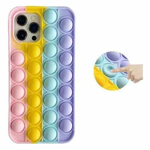 Bubble Fidget Cell Phone Accessories Back Case Cover For infinix iphone samsung s21 vivo oppo reno 5 pro one plus nord