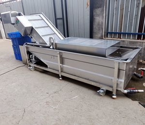 Machine de lavage et de nettoyage à bulles d'air industrielle pour légumes, fruits, olives, dattes, agrumes, citrons, pommes, laitues, moteur haute efficacité - Product Image 5