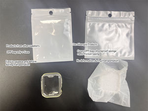 Pour <span class=keywords><strong>Apple</strong></span> <span class=keywords><strong>Watch</strong></span> 11 10 9 7 8 Coque complète en silicone cristal transparent 46mm 49mm 42mm <span class=keywords><strong>40mm</strong></span> 44mm 41mm 45mm - Product Image 2