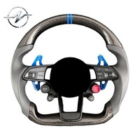 Volante de Fibra de Carbono Forjado Personalizado, Antideslizante, con Acabado Brillante y Perforado, para Volkswagen Mk7 GTI R Jetta Passat