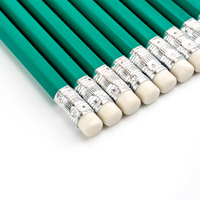 Crayon Scolaire Mine HB Lisse 12 Pièces/Boîte Papeterie Étudiant Standard Crayon HB 7.5 Pouces avec Gomme Crayons de Croquis pour Étudiants et Enfants
