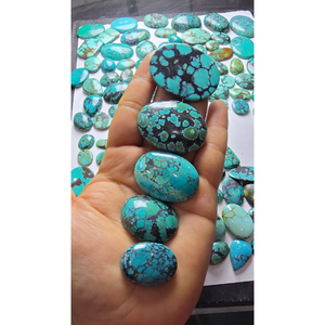 Cabocho de Crisocola Arcoíris de Calidad AAA, Gema Natural Suelta con Juego de Colores para Colgantes, Precio al por Mayor - Product Image 5