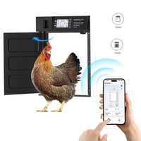 Nouvelle porte de poulailler solaire 2026 avec écran LCD, anti-pincement, contrôle par application, plus légère et plus sensible - Fabriquée en métal