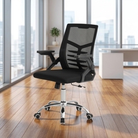 Chaises de bureau ergonomiques en gros, chaise de bureau pivotante confortable en maille avec fonction pivotante