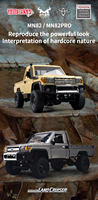 MN82 Kids Electric Offroad Cars 1/12 4WD RC Diecast Toys Truck 4X4 2.4G RTR Radio Control Crawler avec lumières LED