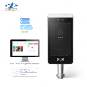 HFSecurity RA08 8 inch 4G biometric time attendance face recognition access control system with cloud software