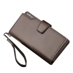Hot selling multifunction clutch long wallet for men Brand Leather Long Wallet Design Hand Bags For Men phone Purse
