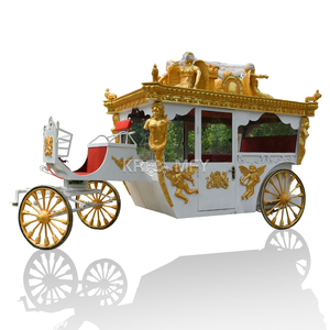 Calèche de luxe à chevaux pour visites touristiques, 4 roues, pour mariage, 4-6 personnes, pneus en caoutchouc massif - Product Image 6