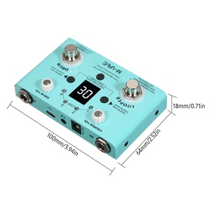<span class=keywords><strong>M</strong></span>-VAVE LOST TEMPO Pedal de Efectos de Batería y Looper, Efector Mini 2 en 1 Looper y Caja de Ritmos, Pedal Looper con Doble Interruptor de Pie - Product Image 2