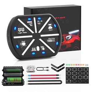 Panel Saklar Kontrol Jarak Jauh Nirkabel 8 Gang dengan Kotak Sistem Relay 12V 24V 80A 1200W untuk Truk, Kapal, SUV, ATV, UTV, Kelautan - Product Image 1