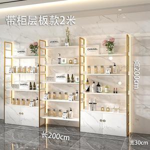Étagère et présentoir cosmétiques modernes en métal avec éclairage LED pour salon et magasin - Product Image 6