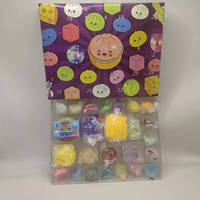 Calendrier de l'Avent de Noël 24 Jours, Boîte Mystère, Jouet Squishy en TPR en Forme de Boulette, Cadeau Surprise de Noël